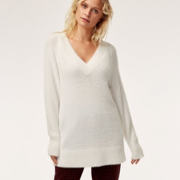 Aritzia Sunday Best Veruca Blue Chenille Sweater - XS - Picture 5 of 6